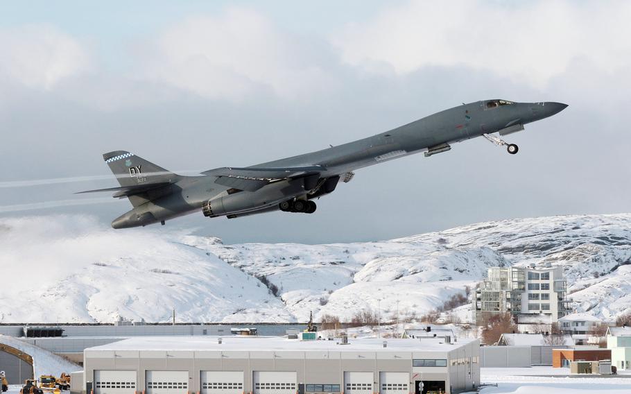 Air Force B-1 Bomber Makes Historic Arctic Circle Landing | Stars And ...